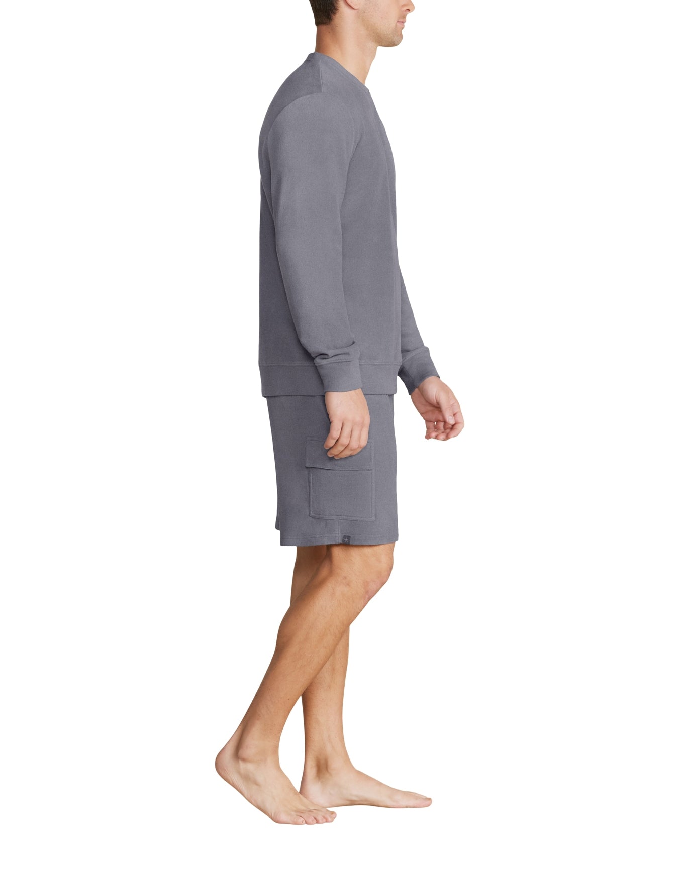 Men | MC Brushed Fleece Cargo Short | Coal