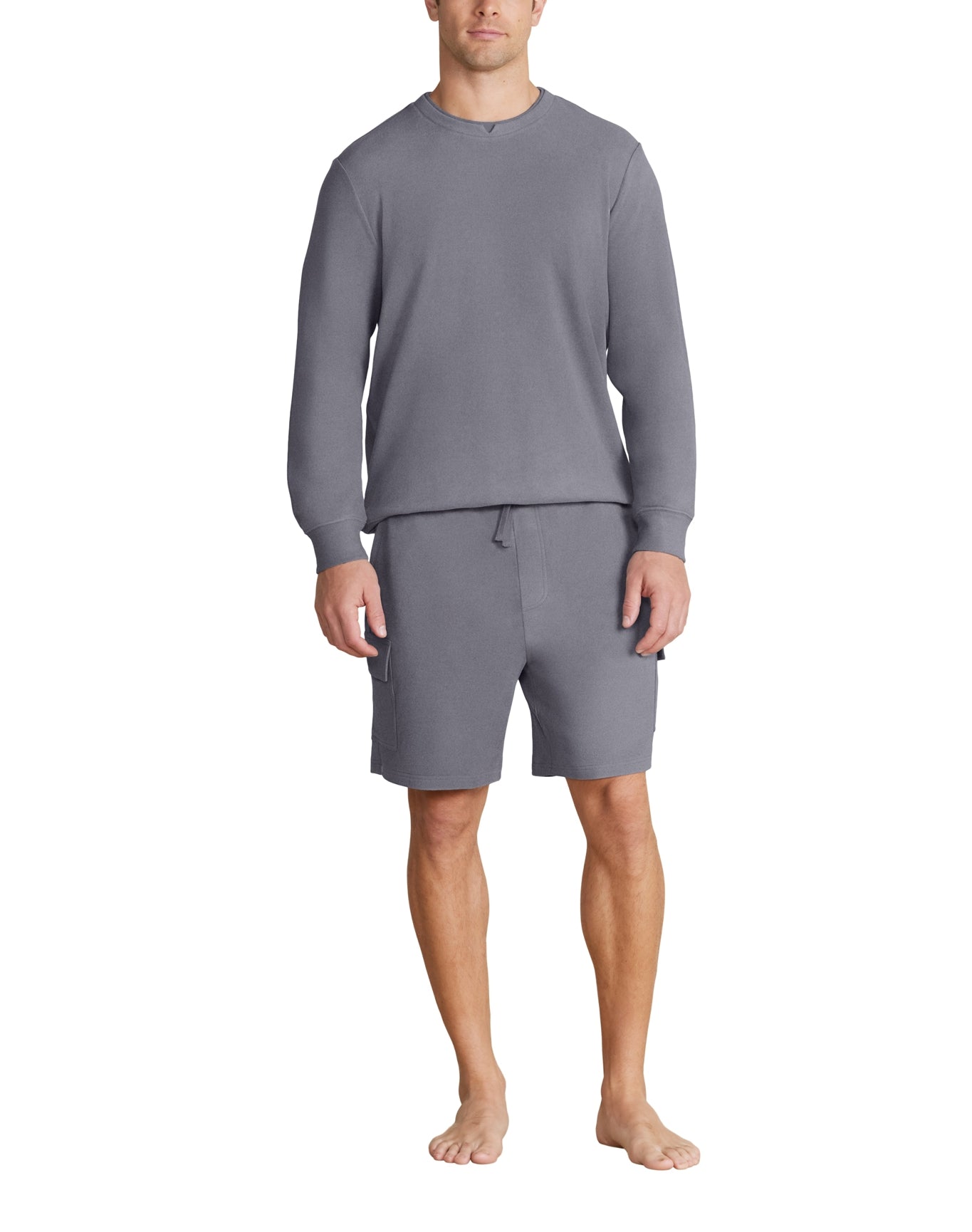 Men | MC Brushed Fleece Cargo Short | Coal
