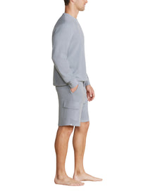 Men | MC Brushed Fleece Cargo Short | Moonbeam