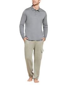 Men | MC Pima Long Sleeve Polo | Olive Branch