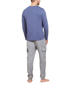 Men | MC Seamed Long Sleeve | Cosmic Blue