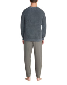 Men | Sunbleached Ribbed Pullover | Coal