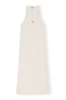 Mesh Lace Maxi Dress | Egret
