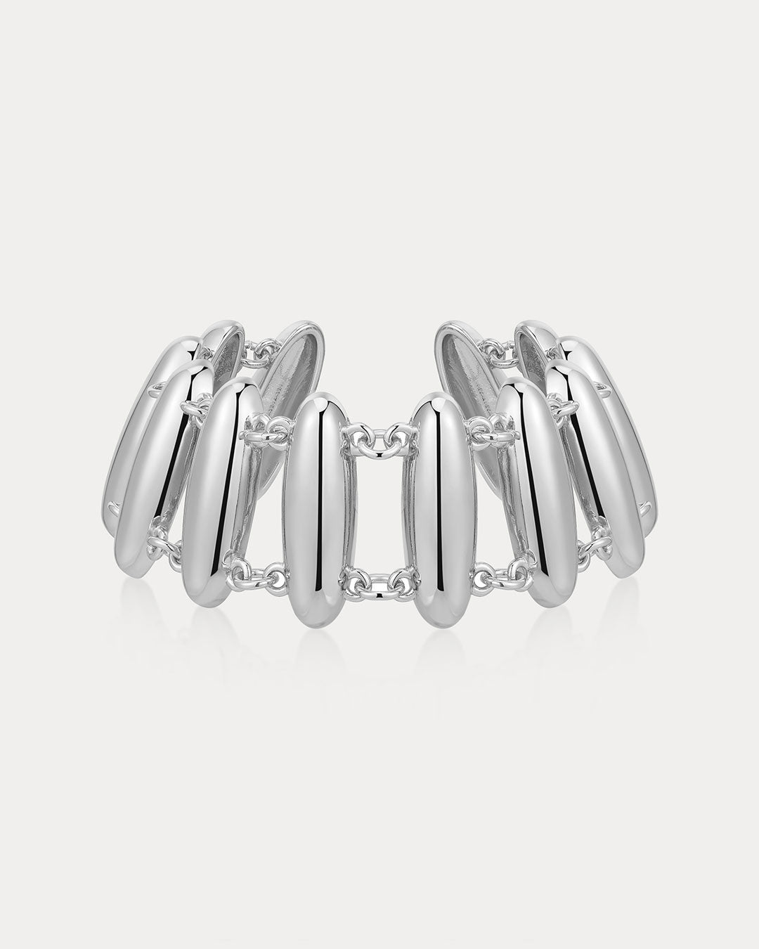 The Milan Bead Stud Bracelet | Silver