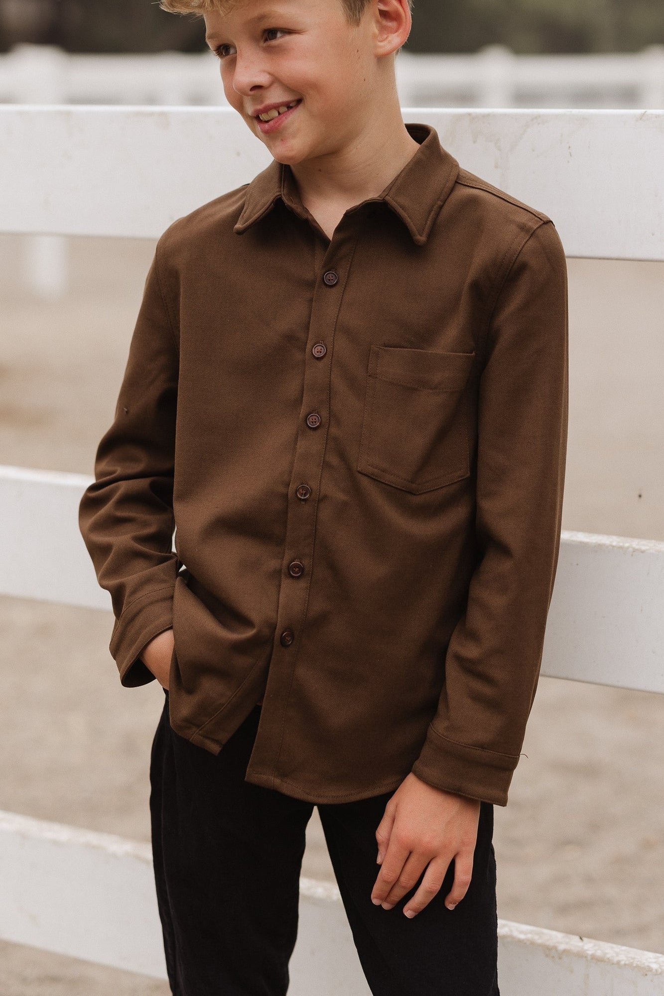 Boys | Mini John Shirt | Brown