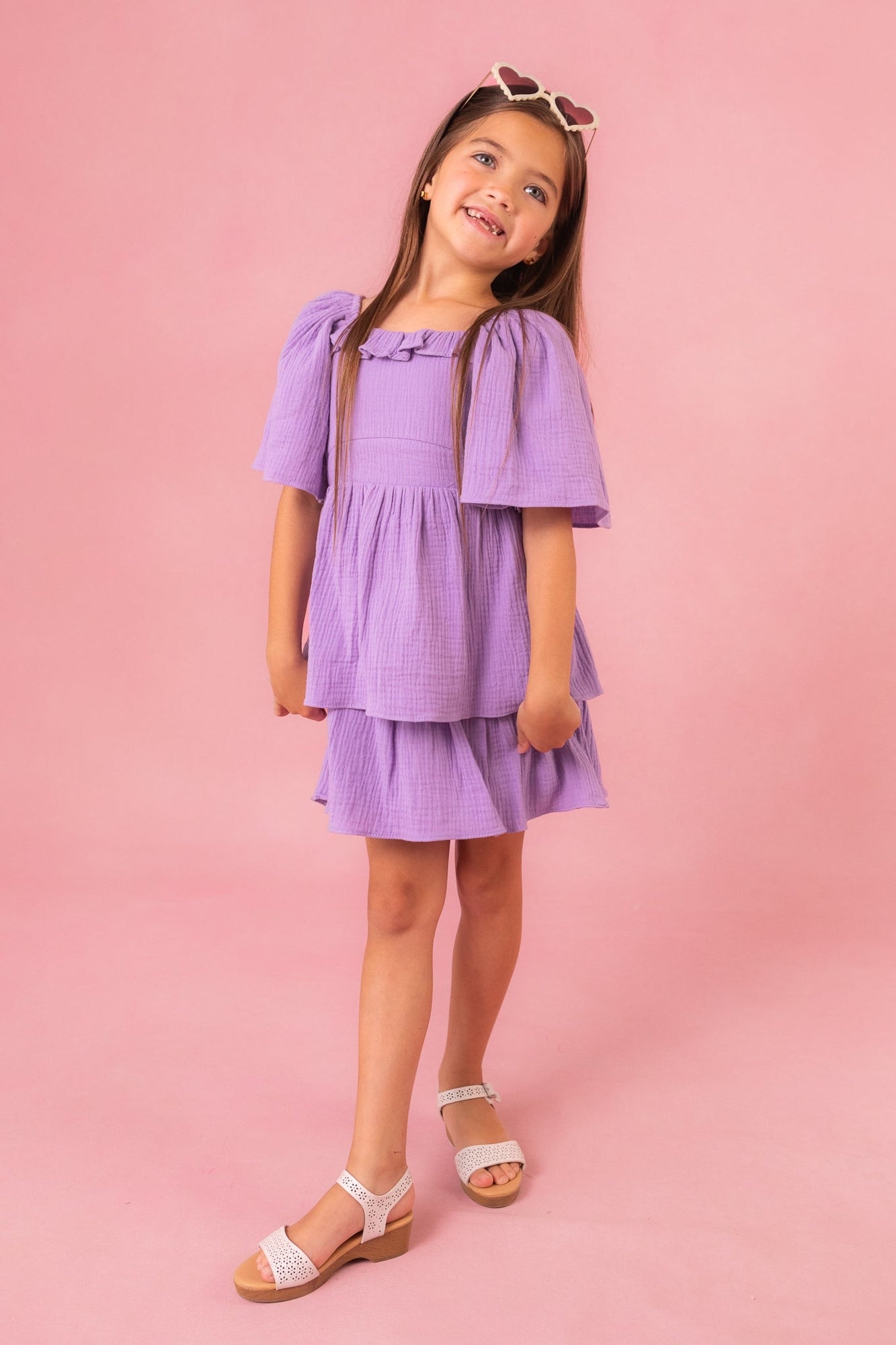 Girls | Mini Iris Dress | Purple