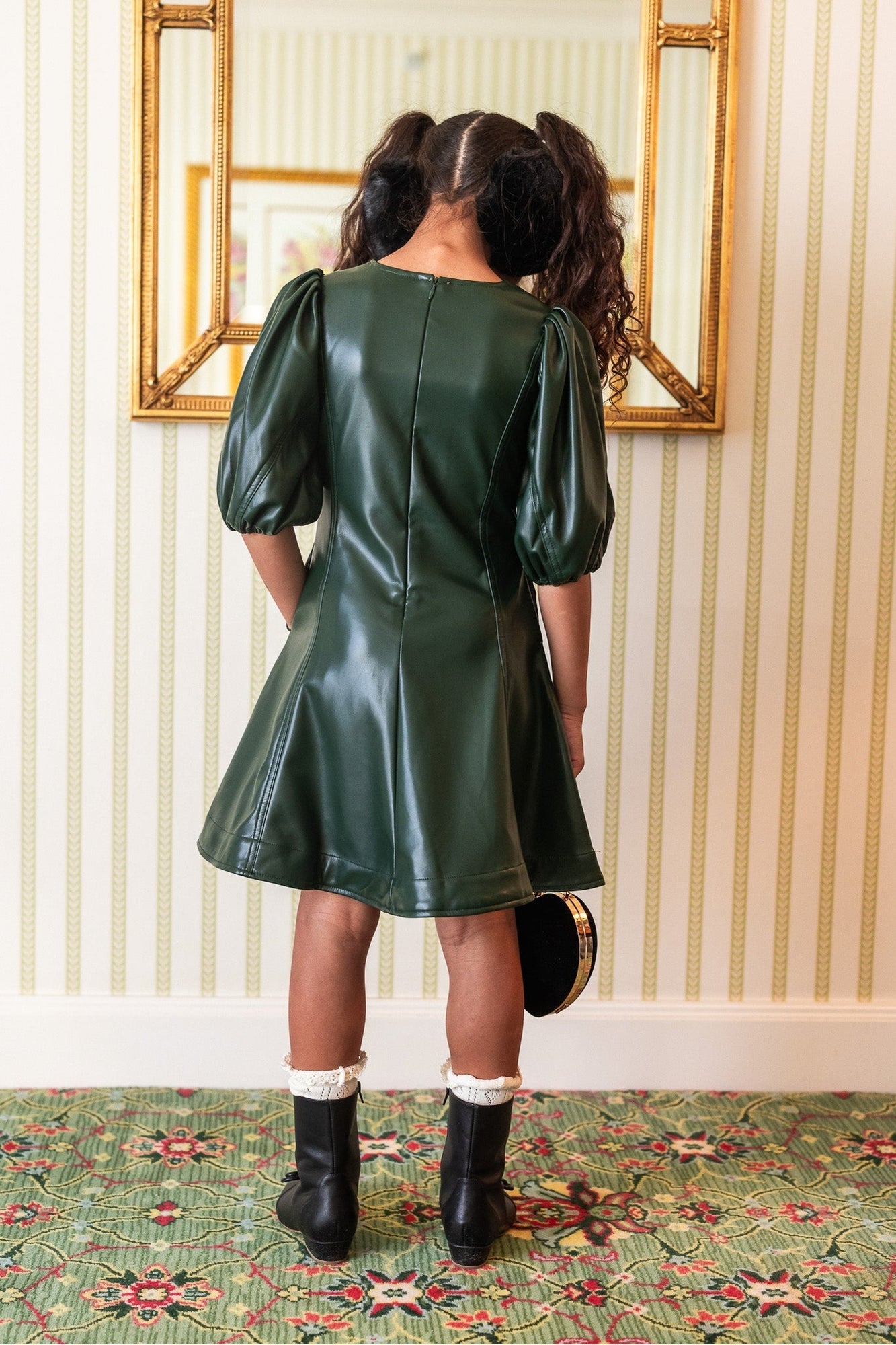 Girls | Mini Leah Dress | Green