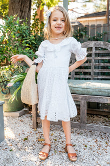 Girls | Mini Sadie Dress | White