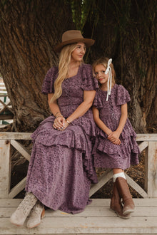 Girls | Mini Solana Dress | Purple