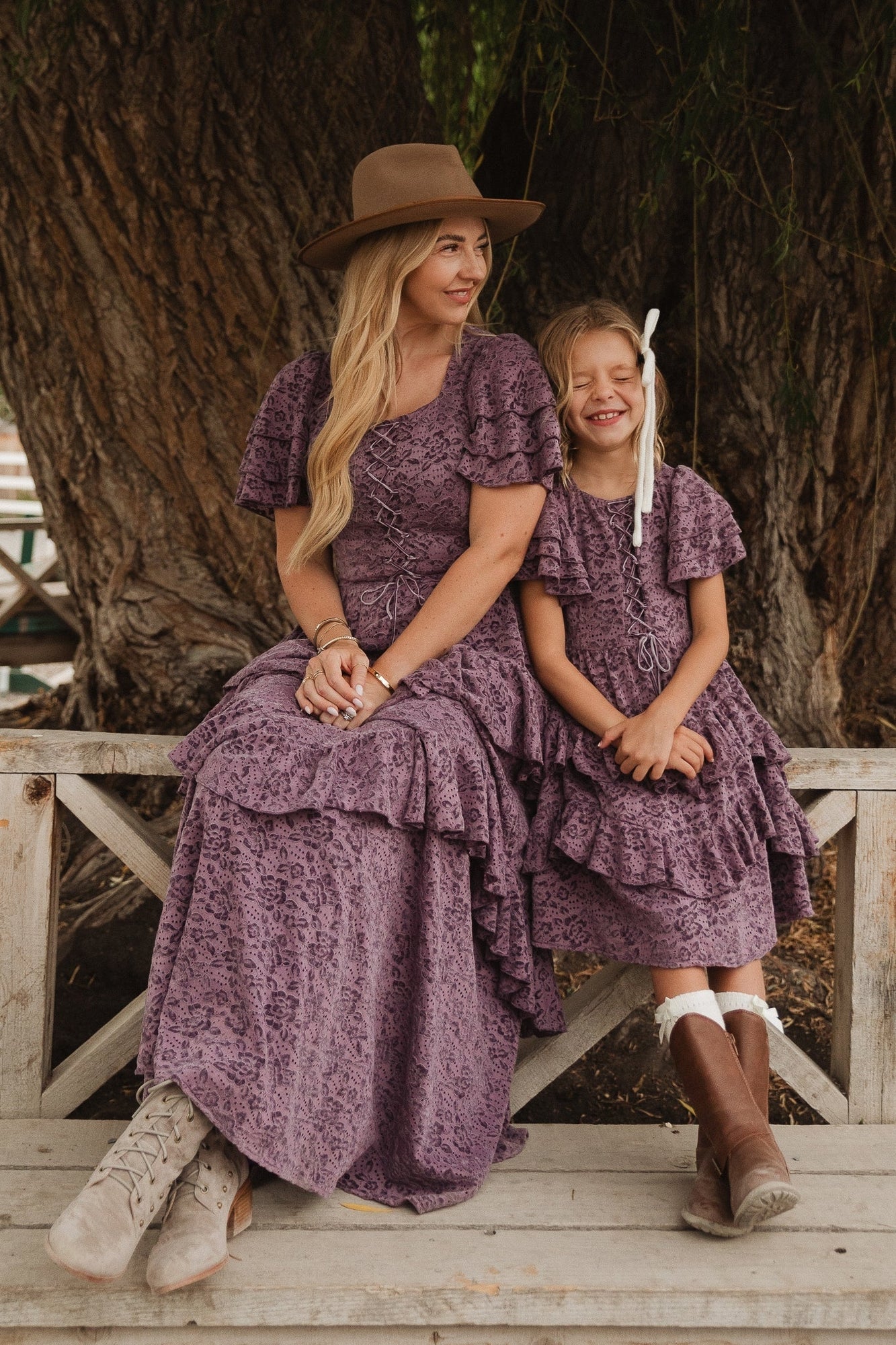 Girls | Mini Solana Dress | Purple