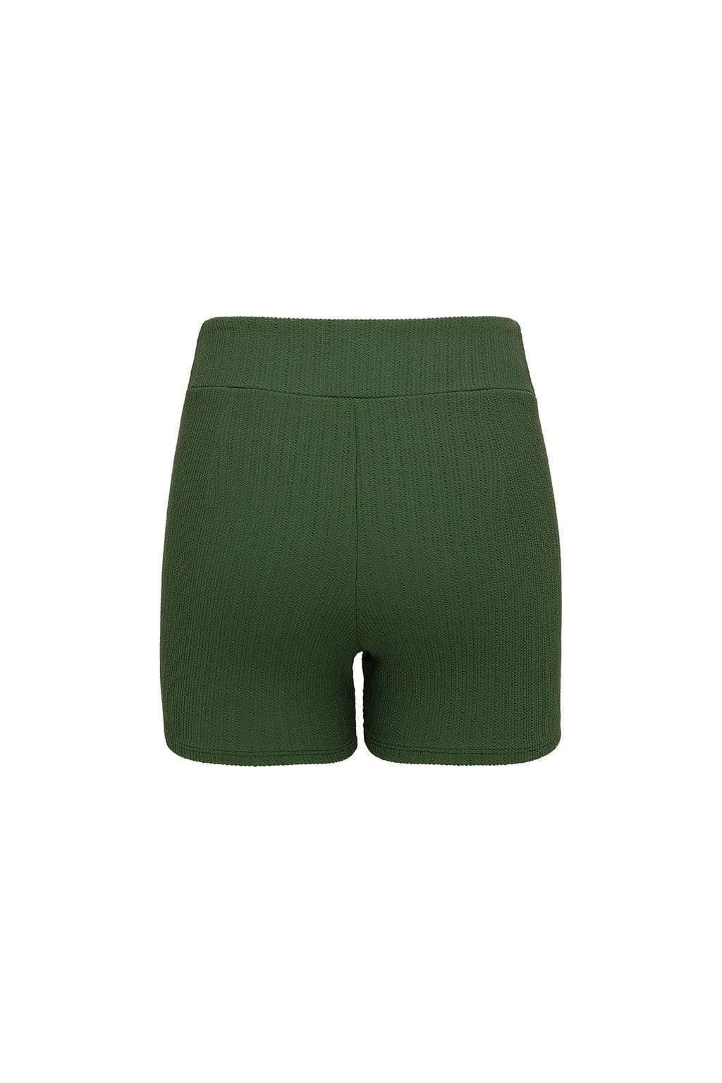 Classic Bike Short | Olive Micro Scrunch