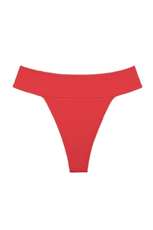 Tamarindo Bikini Bottom | Crimson Micro Scrunch