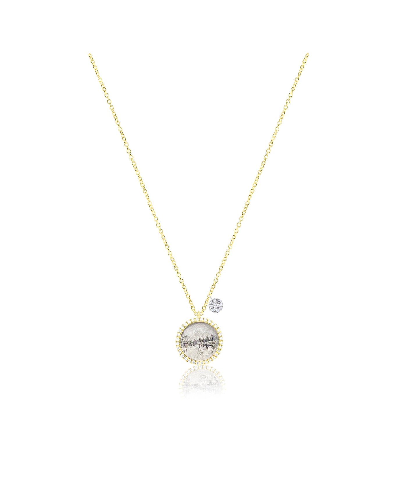 Mountain Range Necklace | Two Tone Gold Plated Silver
