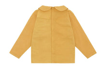 Organic Woven Collared Shirt | Mustard - Meyna Laxiflora Plant Dye