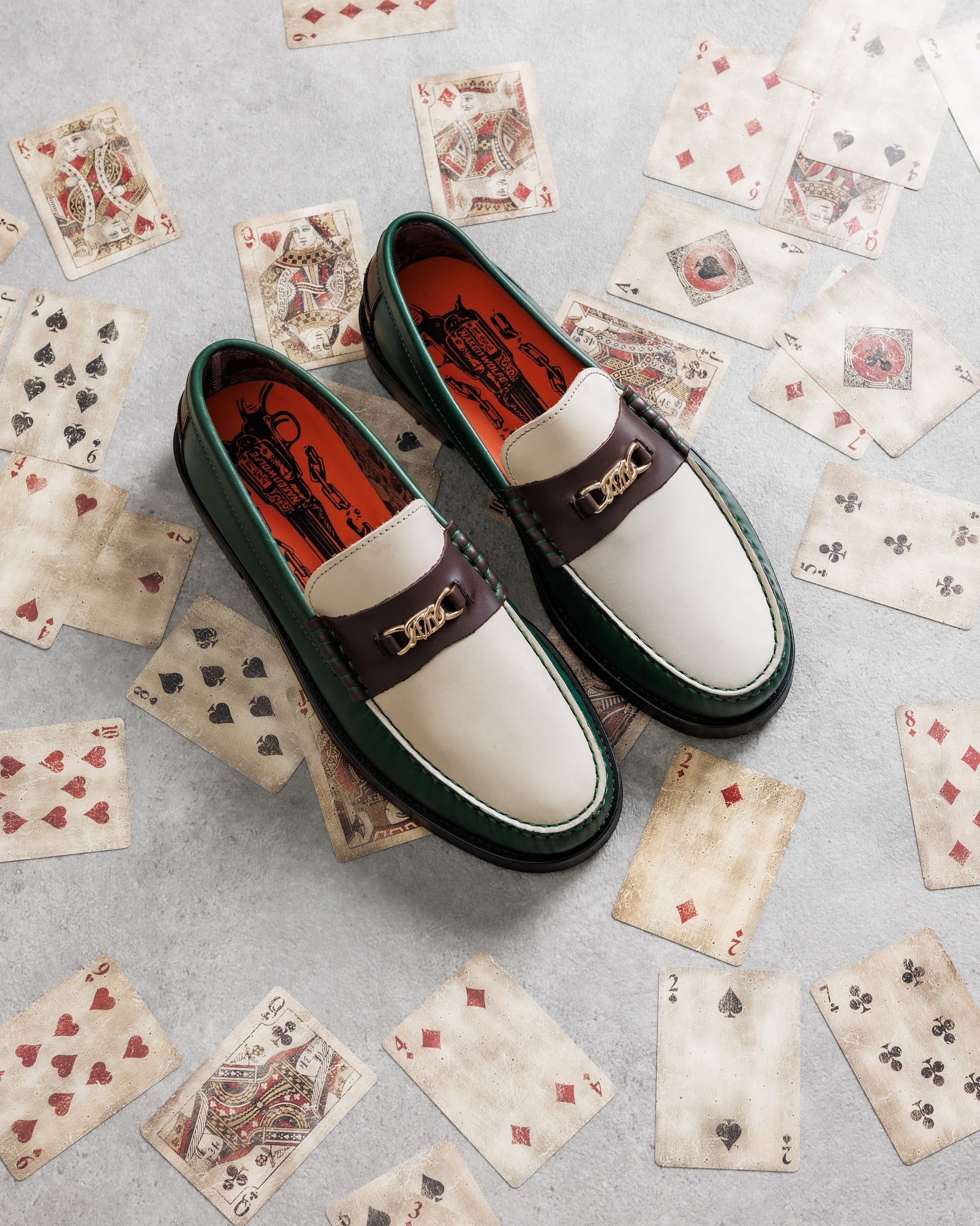 Mens | Roma Leather Loafer | Vintage Green