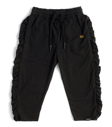 Kid | Airy Ruffled Pants | Black