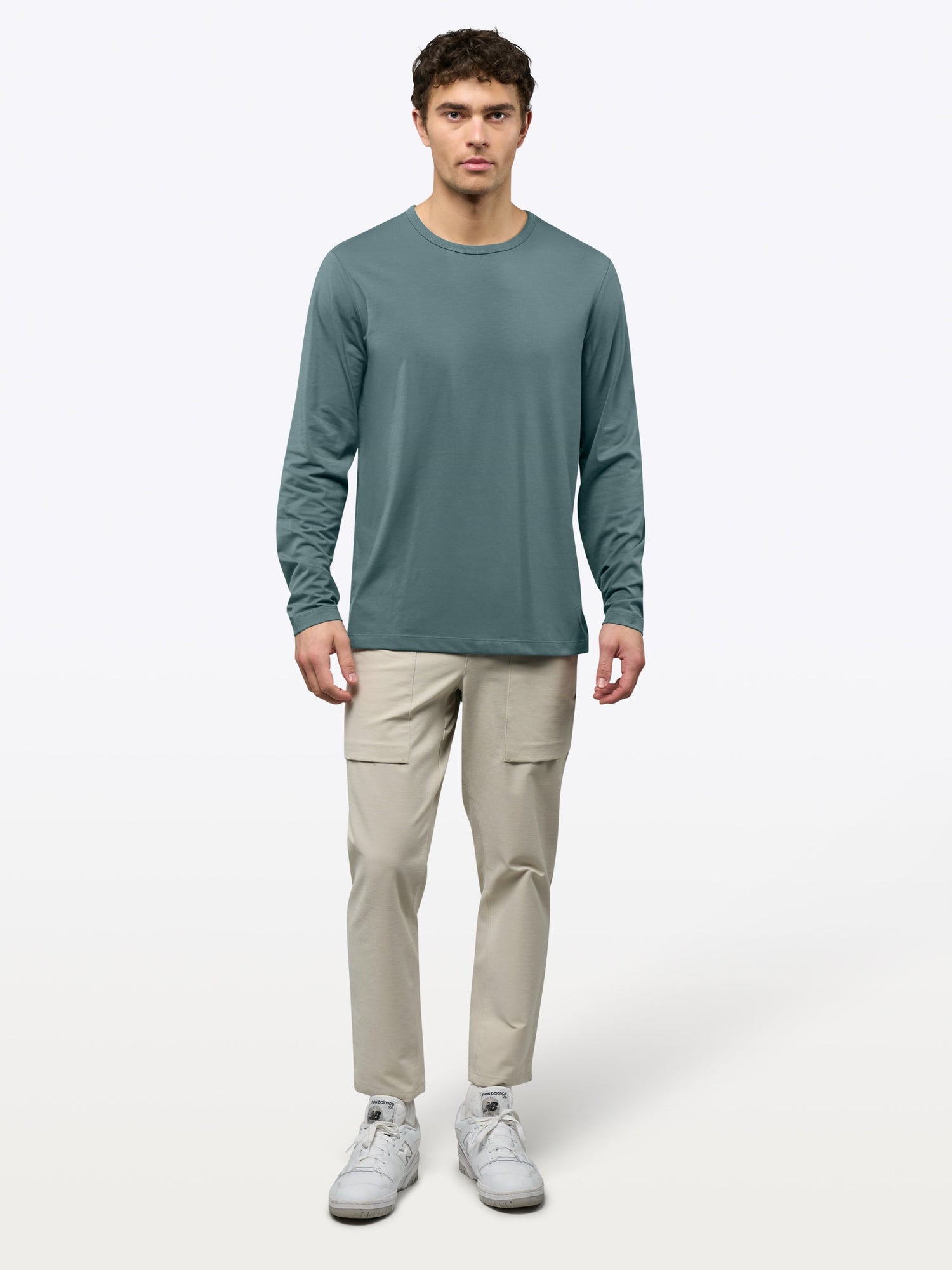 Mens | AO Forever Long Sleeve Tee | Classic-Fit PYCA Pro | North Atlantic