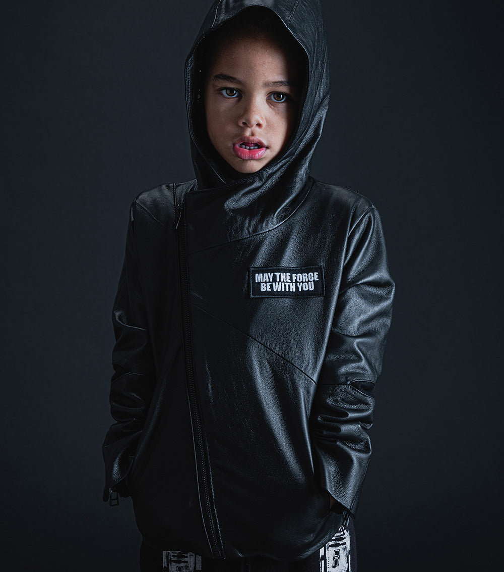 Kid | Darth Vader Leather Jacket | Black
