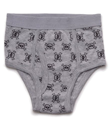 Kid | All Over Skull Boys Underwear | Black x Grey x White