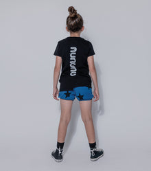Kid | Star Yoga Shorts | Blue