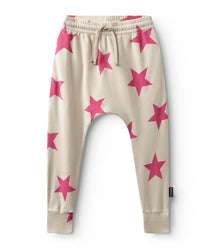 Unisex | Light Star Baggy Pants | Smokey Natural x Hot Pink
