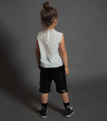 Kid | Patched Voile Shirt | White