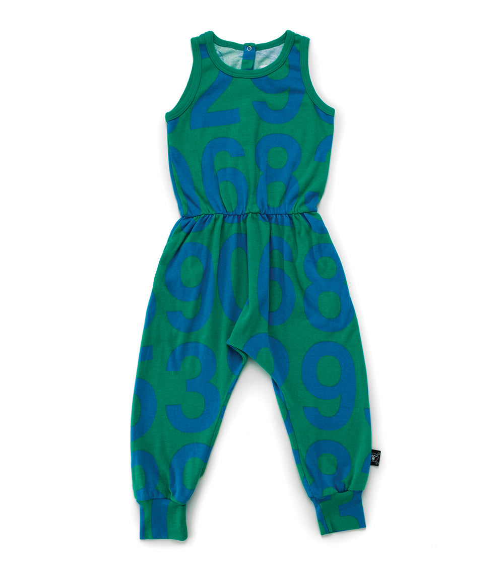 Kid | Numbered Romper | Green