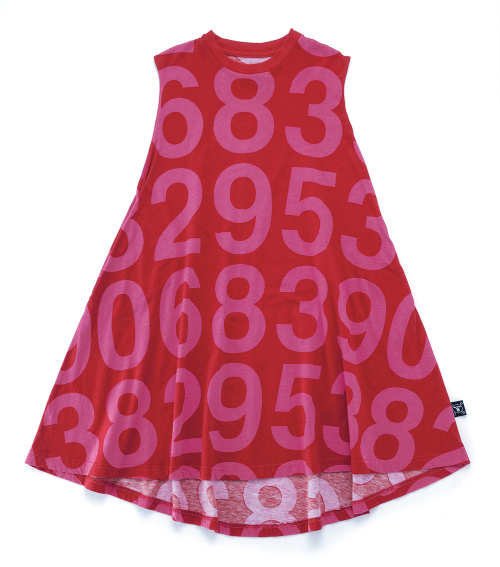 Kid | Numbered 360 Dress | Red