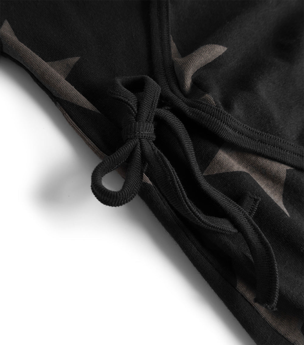 Newborn | Star Envelope Onesie | Black