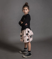 Kid | Embroidered No! Hemmed Shirt | Black