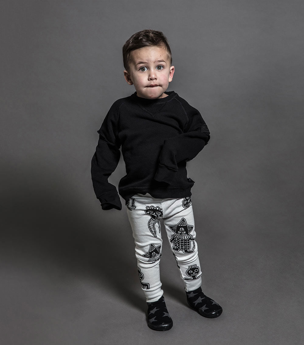 Kid | Twofer Sweatshirt | Black