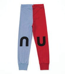 Kid | Nu Leggings | Red x Sky Blue