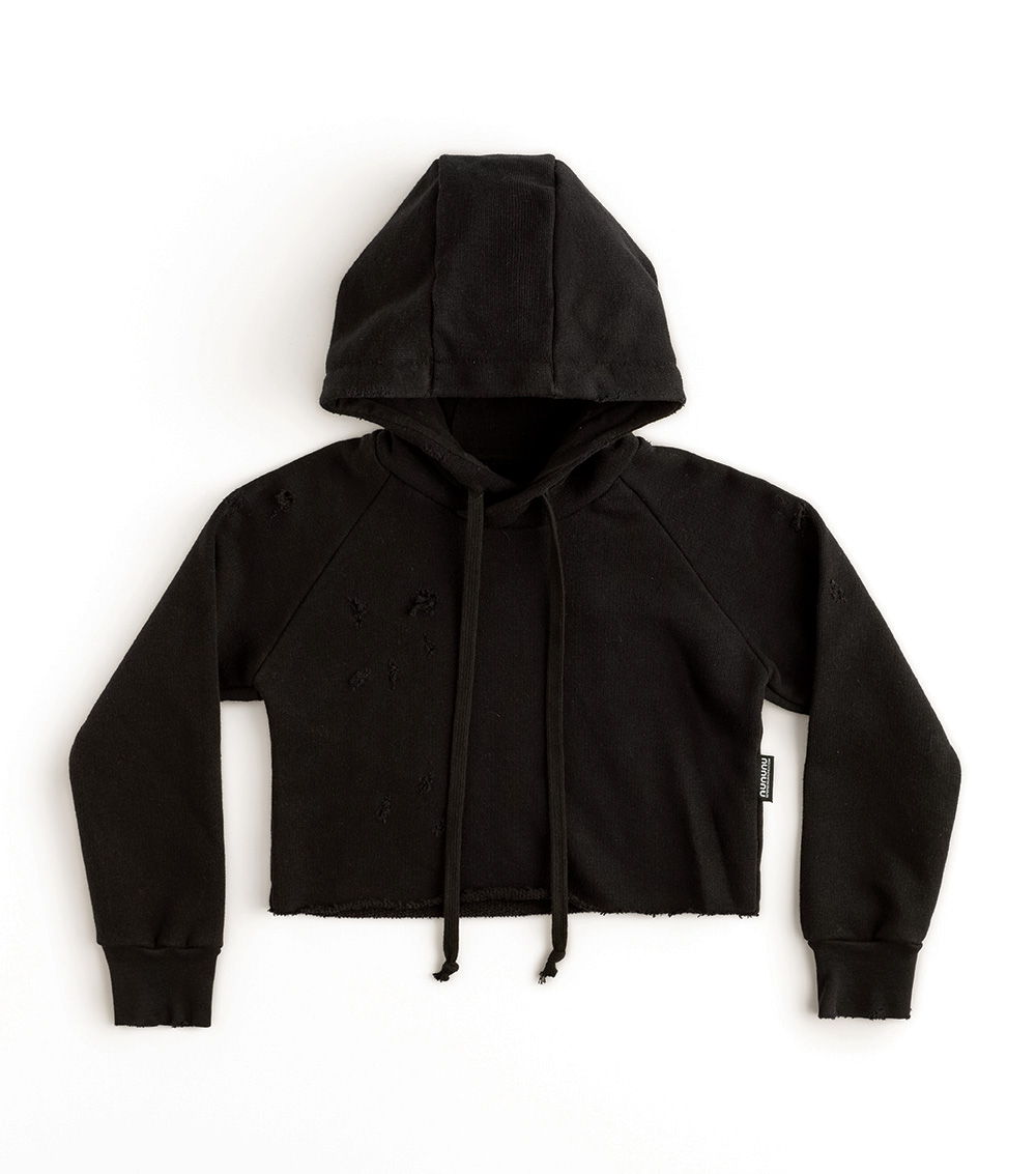 Kid | Distressed Hoodie | Black