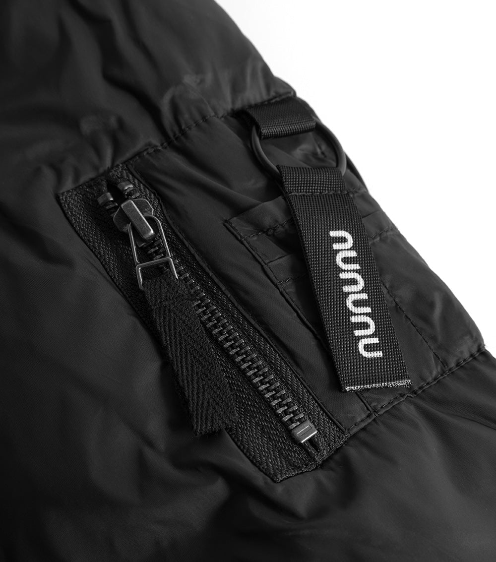 Kid | Sprayed No! Down Bomber Jacket | Black