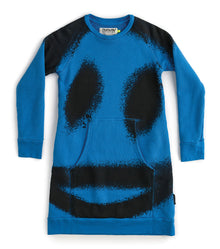 Kid | Sprayed Smiles A Dress | Blue