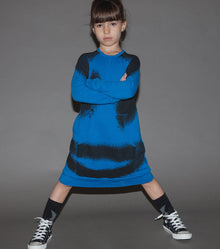 Kid | Sprayed Smiles A Dress | Blue