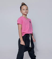 Kid | No! V Shirt | Lava Pink