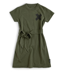 Kid | T-Shirt Dress | Olive