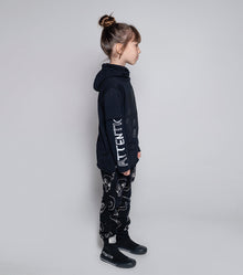 Kid | Scribbled Skulls Baggy Pants | Powder Pink