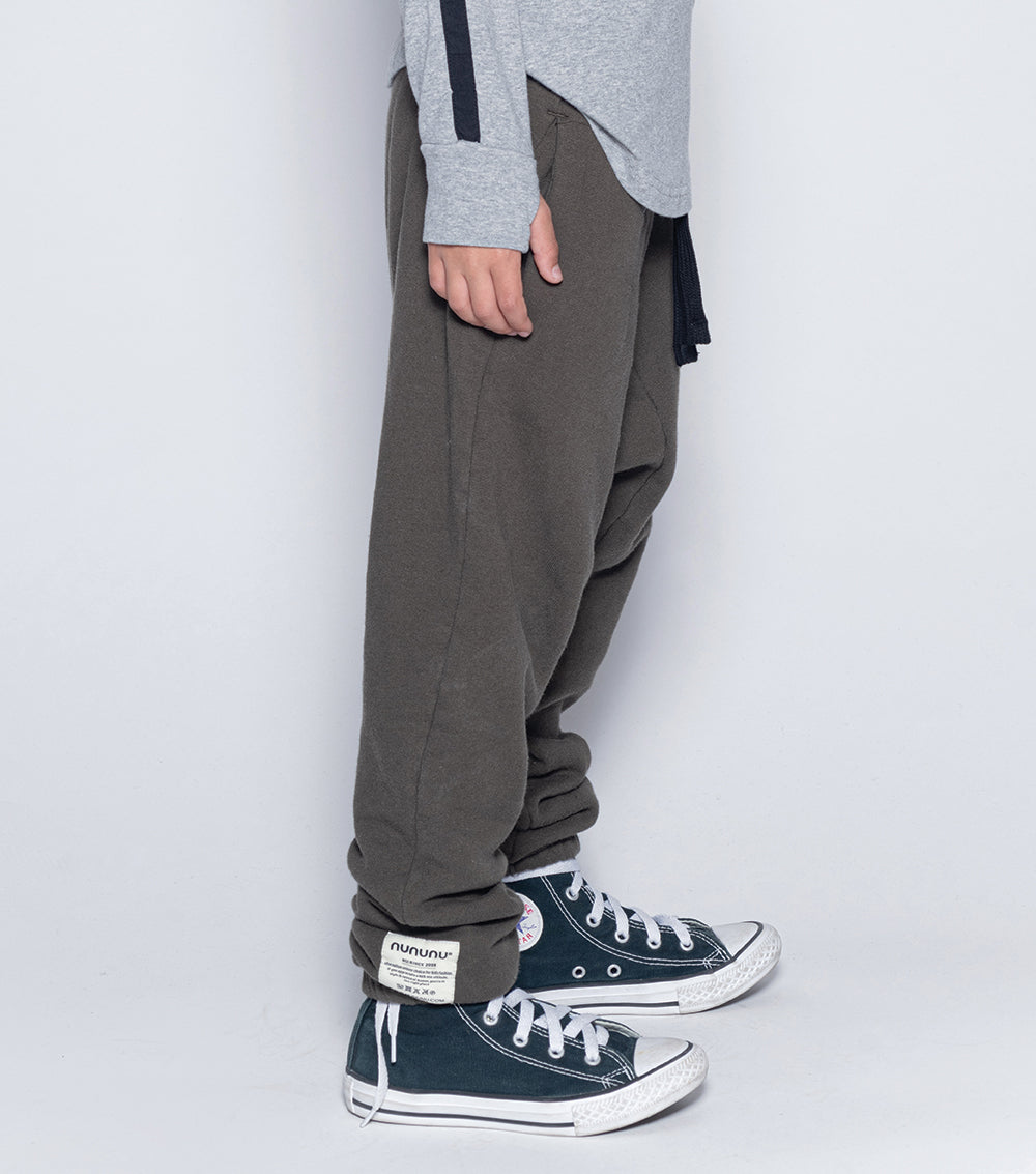 Kid | Nununu Raw Pants | Olive