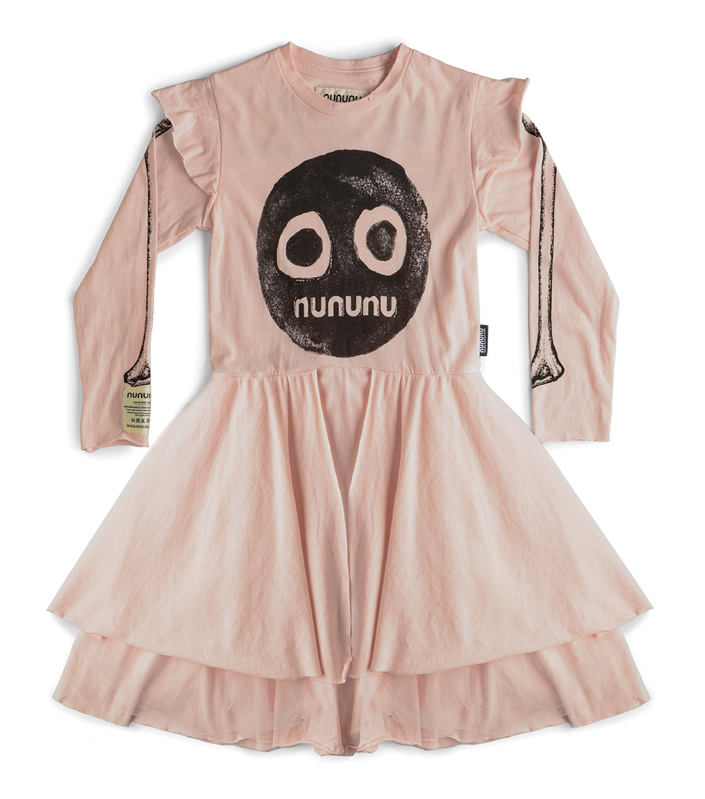 Kid | Nununu Smile Multi Layered Dress | Powder Pink
