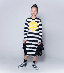 Kid | Nununu Smile Layered Dress | Stripes