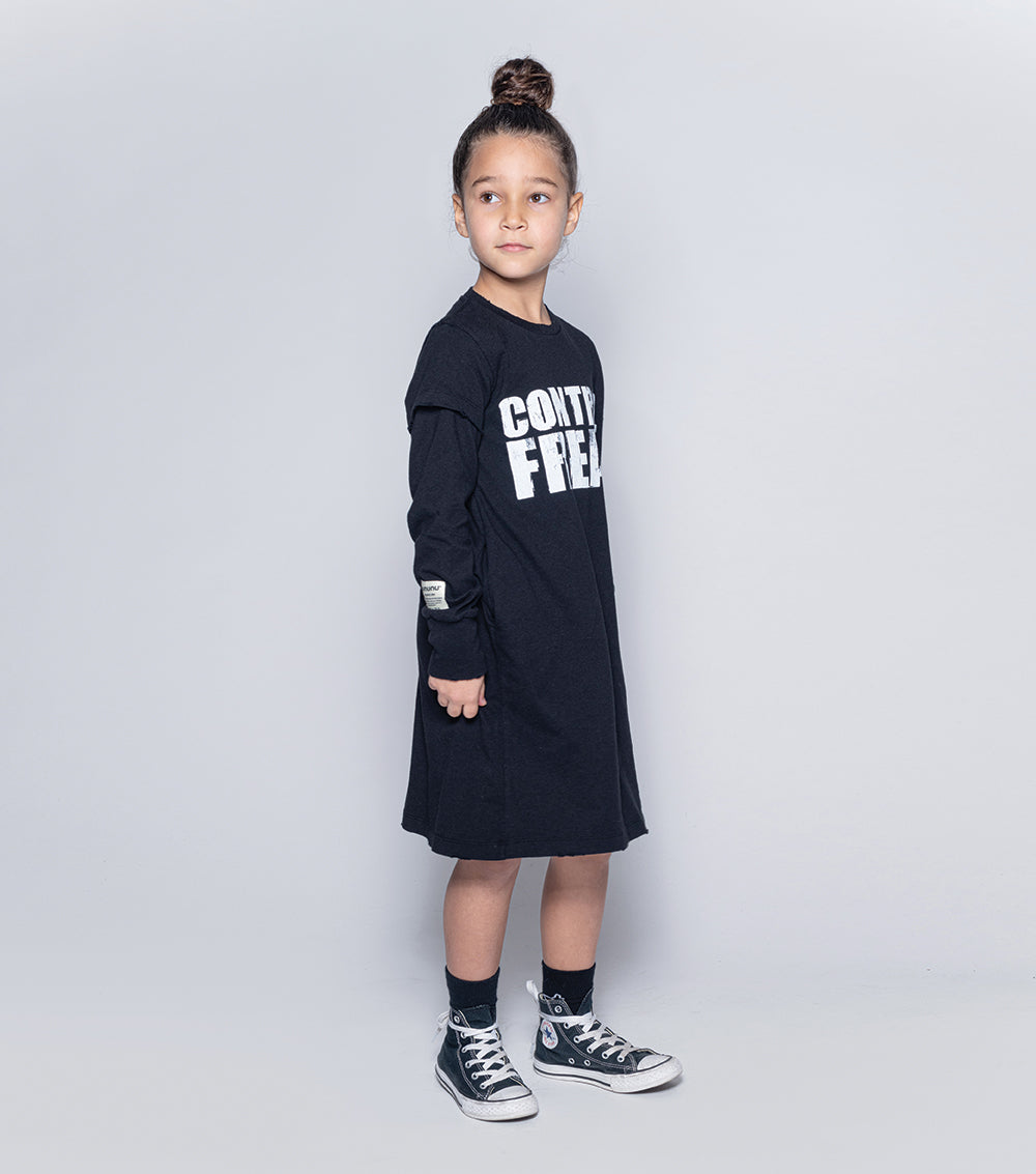Kid | Towfer Control Freak A Dress | Vintage Grey