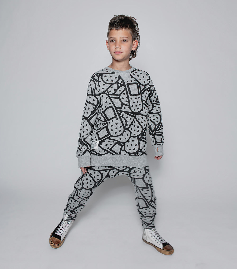 Kid | Bandaid Sweatshirt | Heather Grey