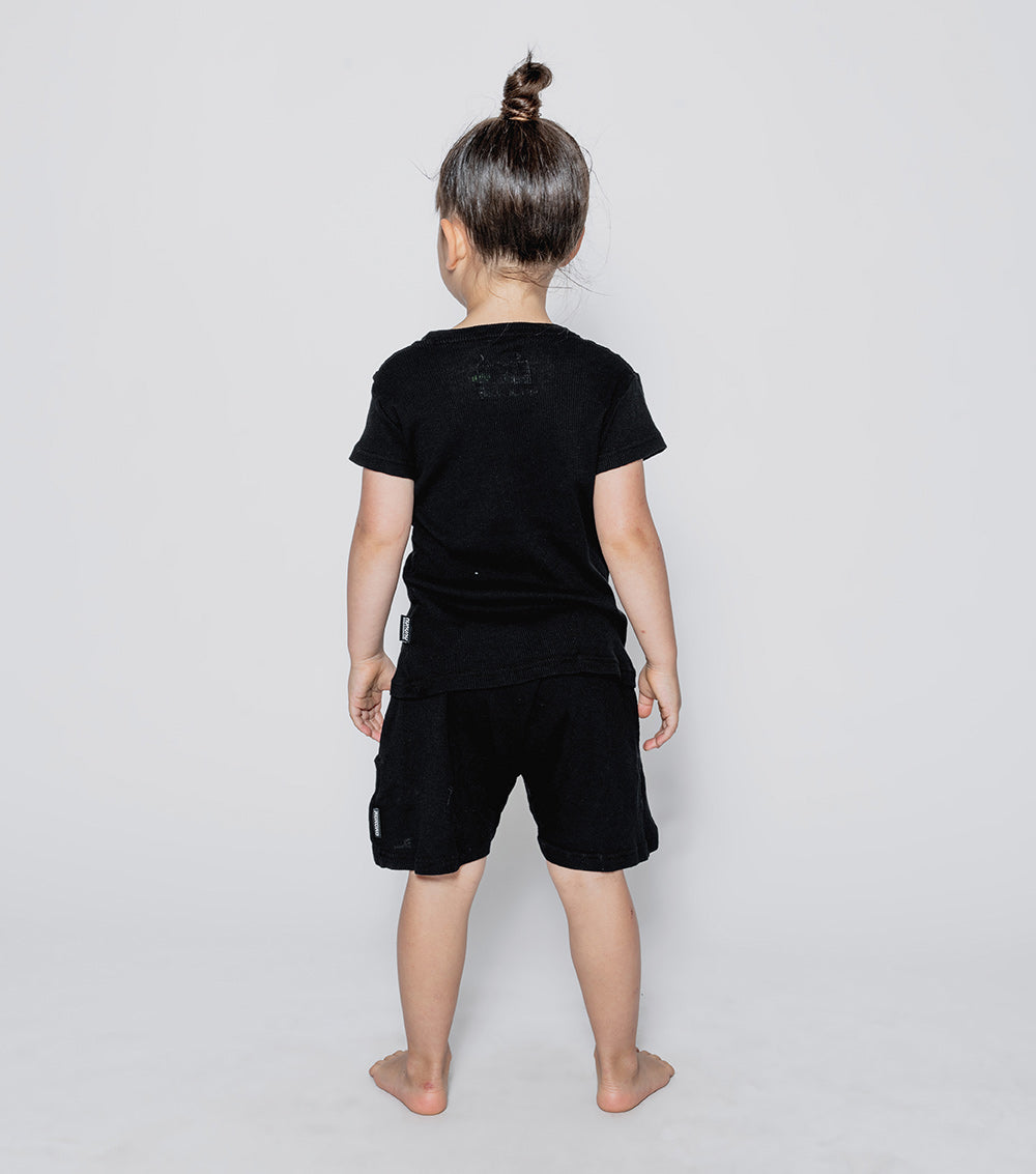 Kid | Star Patch Loungewear | Black