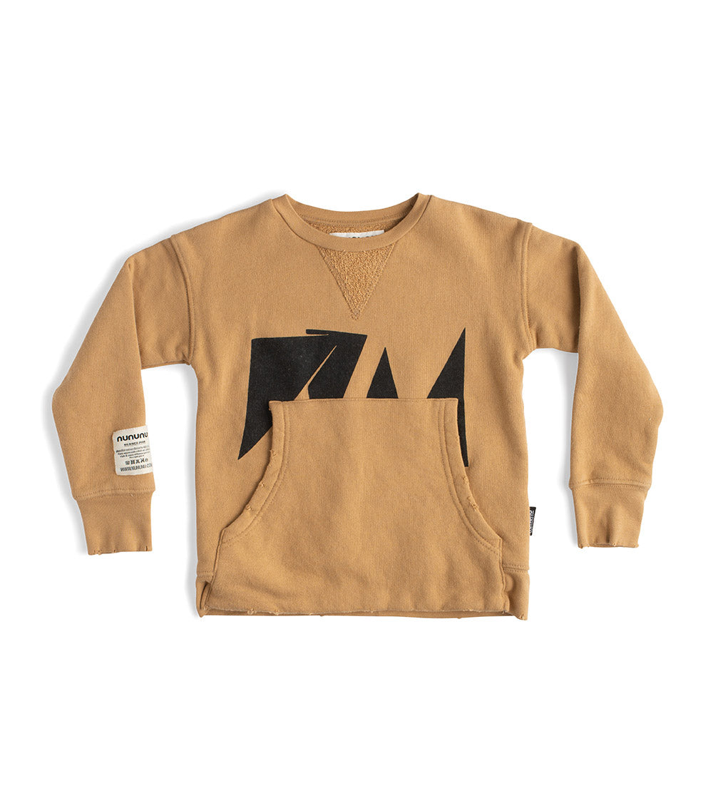 Kid | Nu! Kangaroo Sweatshirt | Mocha