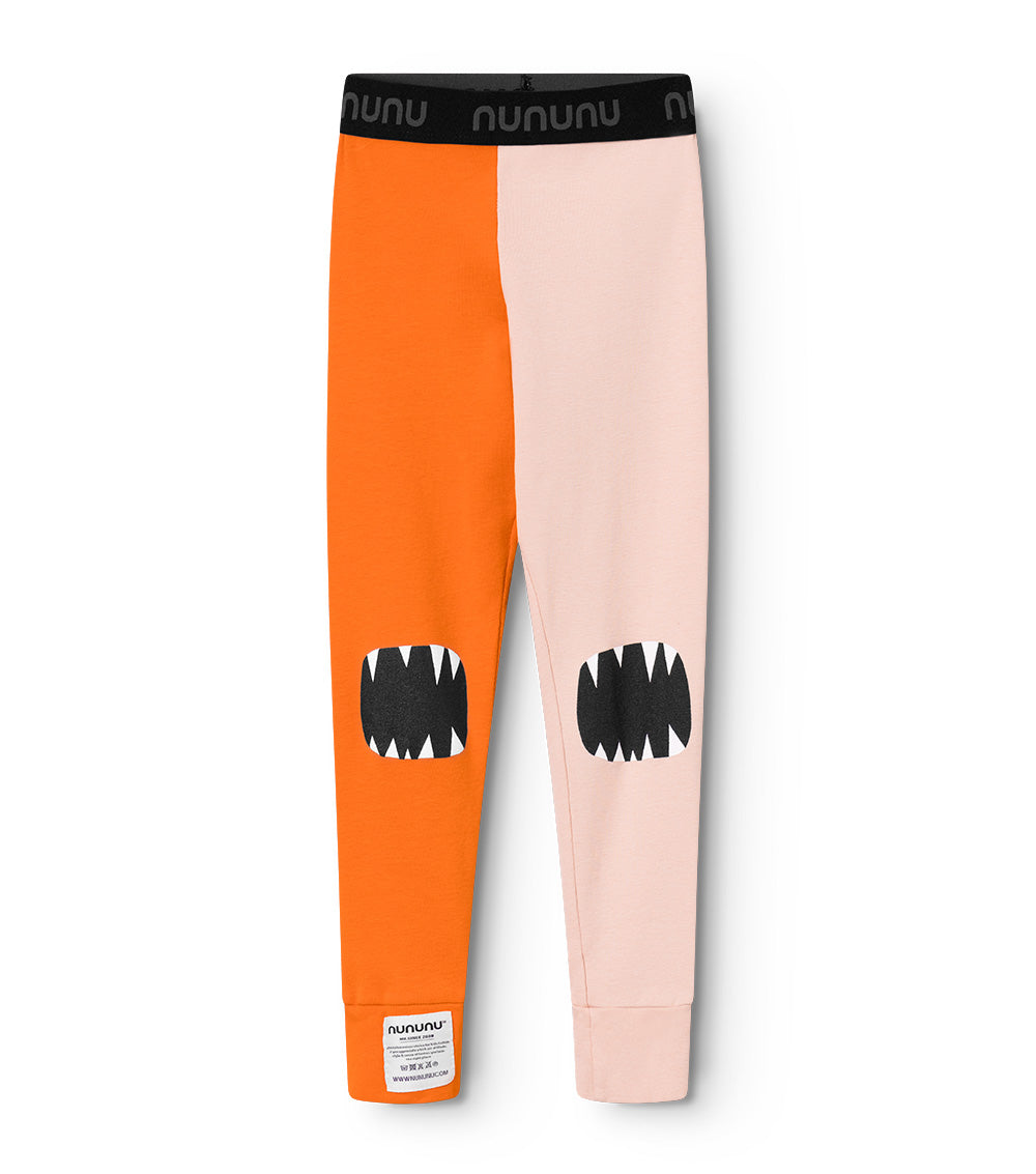 Kid | Jester Leggings | Orange x Nude