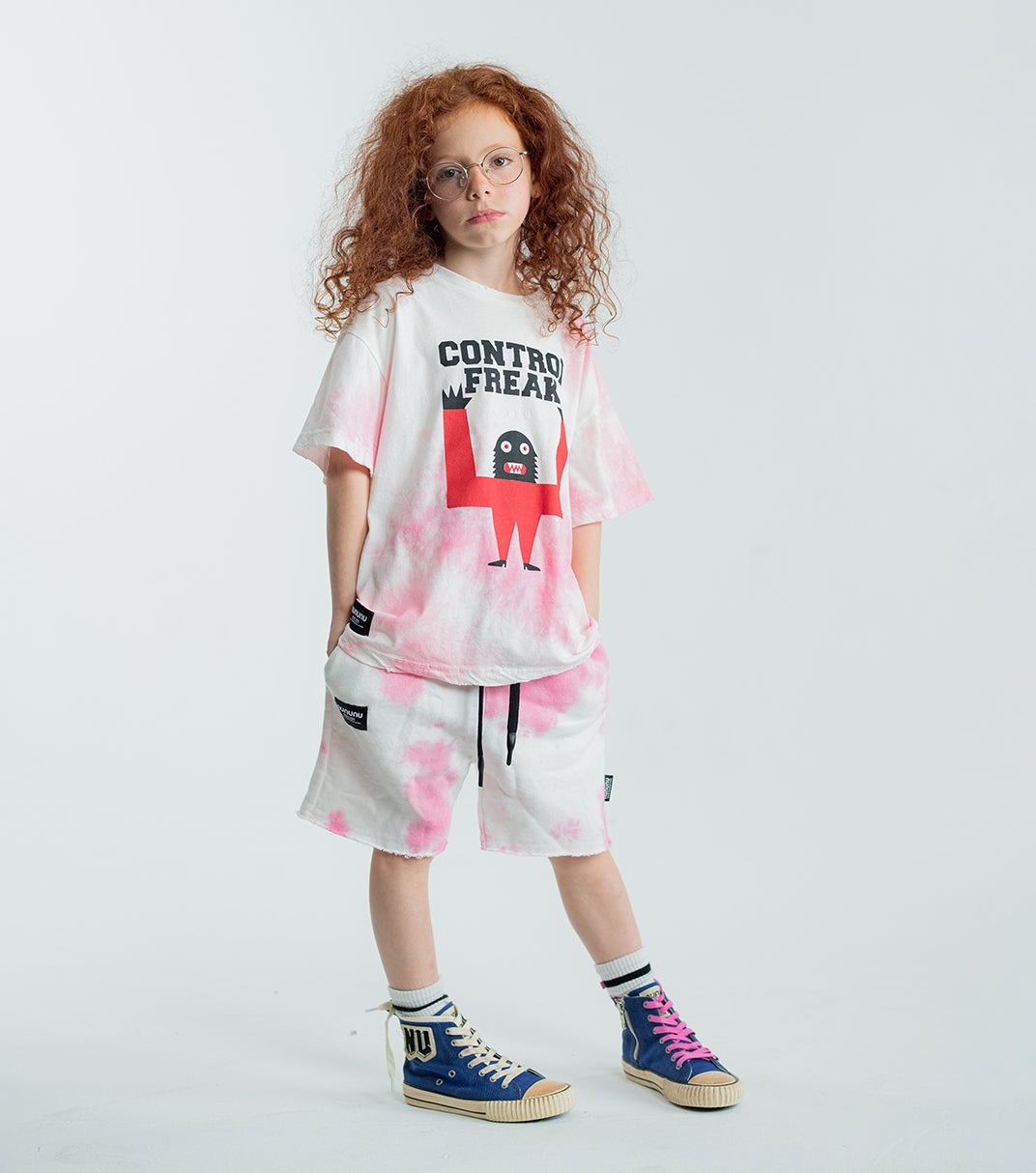 Kid | Tie Dye Sweatshorts | Pink