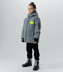 Unisex | Reflective Down Jacket | Lunar Grey