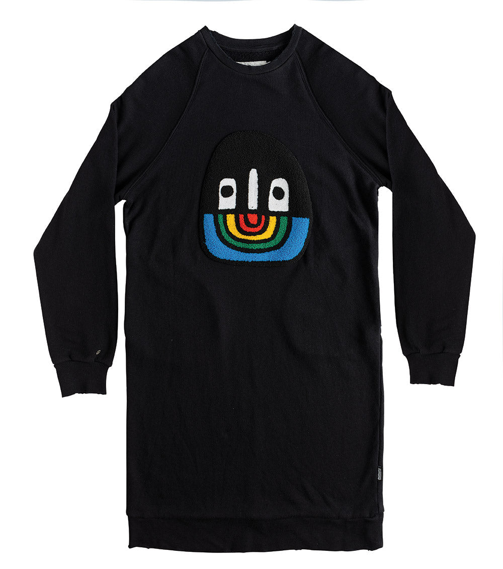 Women | Oversized Sweat Dress | Black
